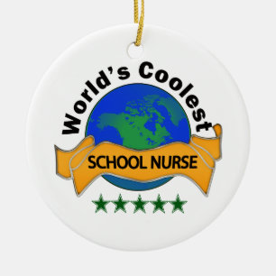 Décoration En Céramique L'infirmière de l'école la plus fraîche du mond