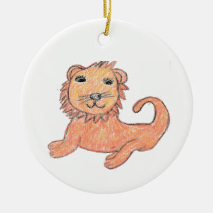 Décoration En Céramique Lion