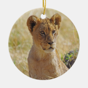 Décoration En Céramique Lion Cub