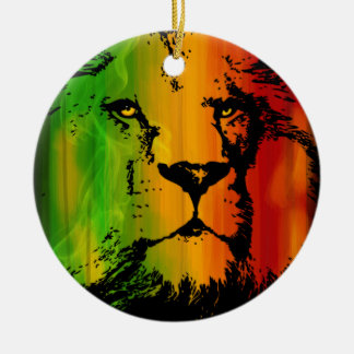 Décoration En Céramique Lion de Rasta