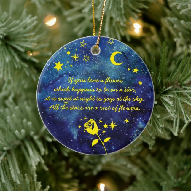 Décoration En Céramique Little Stars et personnalisation du nom (Arbre)