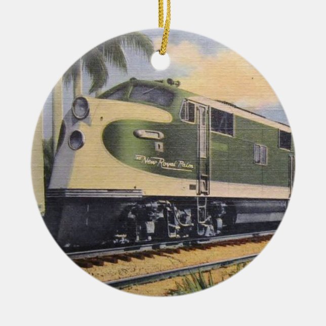 Décoration En Céramique Locomotive Royal Palm (Devant)