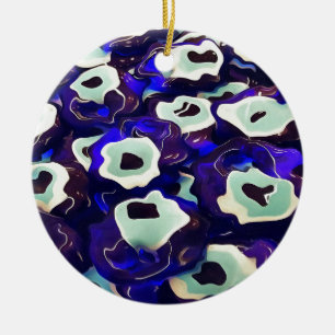 Décoration En Céramique L'Oeil Boncuk Turc Formé Amulet Bizarre Art