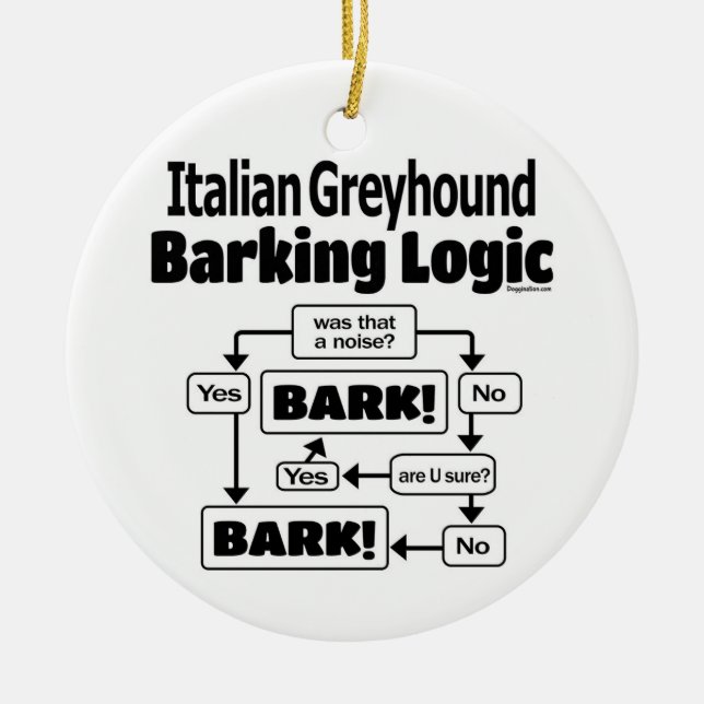 Décoration En Céramique Logique italienne d'écorçage Greyhound (Devant)