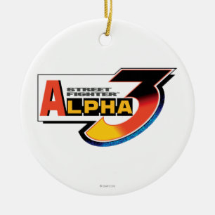 Décoration En Céramique Logo de l'alpha 3 de Street Fighter