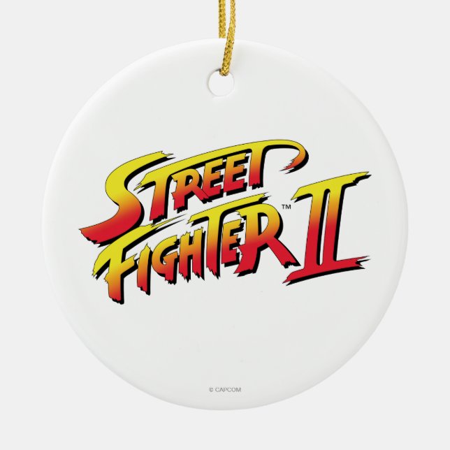 Décoration En Céramique Logo de Street Fighter II (Devant)