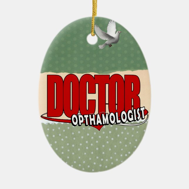 DÉCORATION EN CÉRAMIQUE LOGO DOCTOR OPTHAMOLOGISTE (Devant)