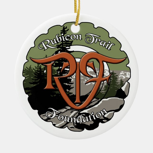 Décoration En Céramique Logo RTF & État de mission (Devant)