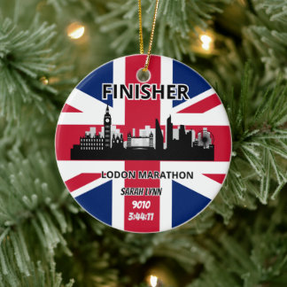 Décoration En Céramique London Marathon Finisher Running Keepsaké Cadeau