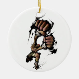 Décoration En Céramique Long poinçon de Dhalsim