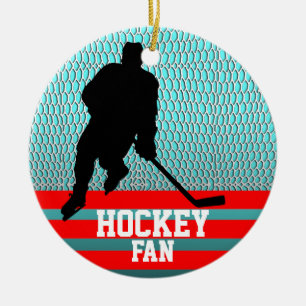 Décoration En Céramique L'ornement de fan d'hockey ajoutent la photo