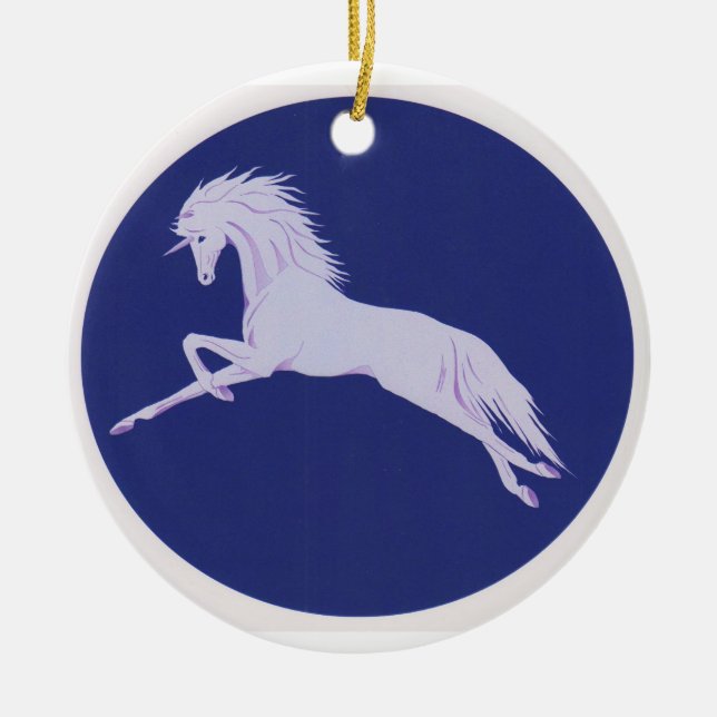 Décoration En Céramique L'ornement de licorne (Devant)