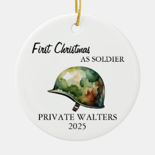 Décoration En Céramique L'Ornement De Noël Du Soldat De L'Armée Pour Les M