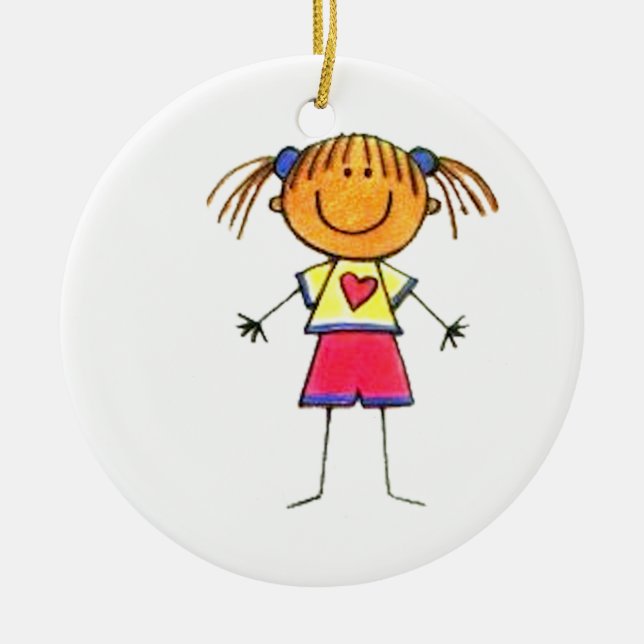 Décoration En Céramique L'ornement de votre enfant (Devant)