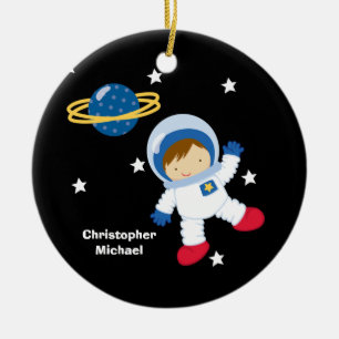 Décoration En Céramique L'ornement d'espace extra-atmosphérique du garçon