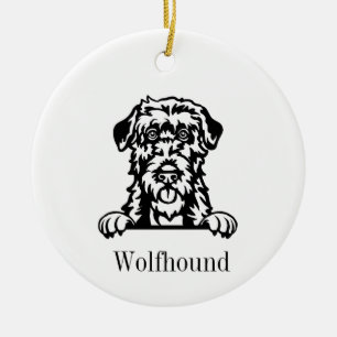 Décoration En Céramique L'ornement du chien irlandais Wolfhound