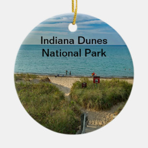 Décoration En Céramique L'ornement du parc national des dunes d'Indiana