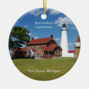 Décoration En Céramique L'ornement du phare de Fort Gratiot