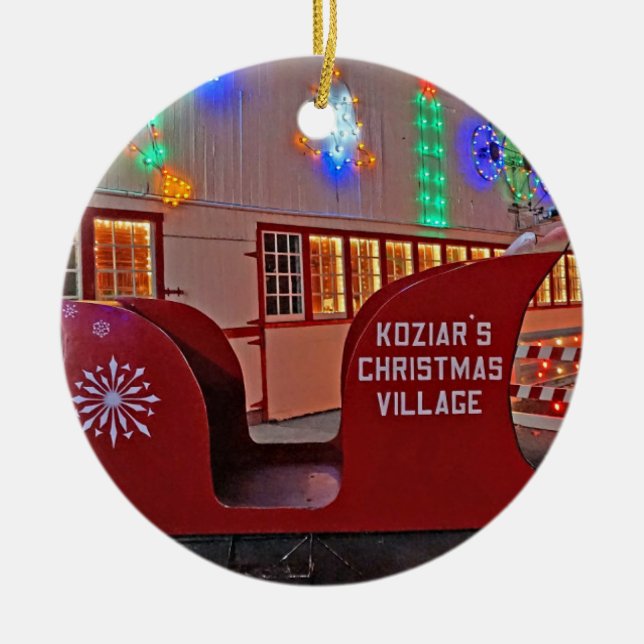 Décoration En Céramique L'ornement du village de Noël de Kozier (Devant)
