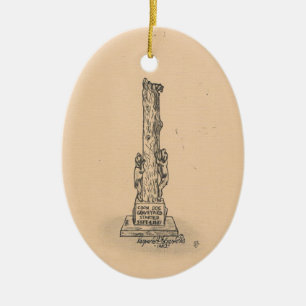 Décoration En Céramique L'ornement en céramique du Monument aux Chiens de
