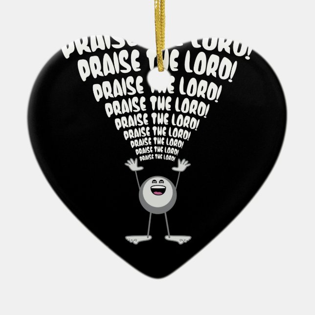 Décoration En Céramique Louange Le Seigneur Emoji (Devant)
