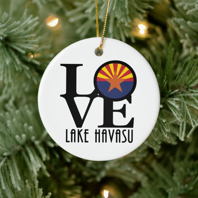 Décoration En Céramique LOVE Lake Havasu (Arbre)