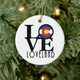 Décoration En Céramique LOVE Loveland Colorado