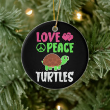 Love Peace Turtles Cute Zoo Animaux Tortues Lover