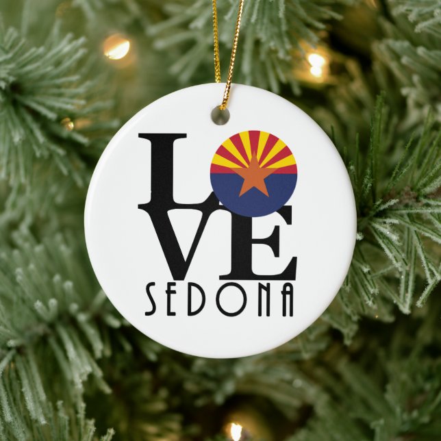 Décoration En Céramique LOVE Sedona Arizona (Arbre)