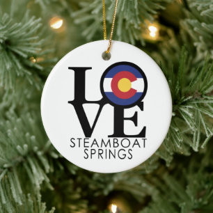 Décoration En Céramique LOVE steamboat Springs Colorado