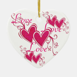 Décoration En Céramique Love You Collection Cadeaux Ornament céramique