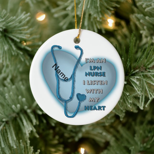Décoration En Céramique LPN Nurse (Arbre)