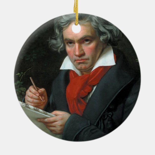 Décoration En Céramique Ludwig van Beethoven Portrait (Dos)