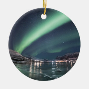 Décoration En Céramique Lumières du Nord Arctique