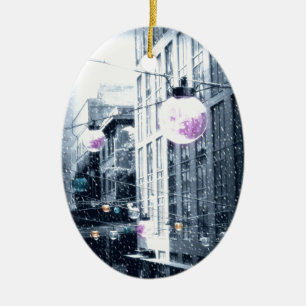 Décoration En Céramique Lumières urbaines de fêtes