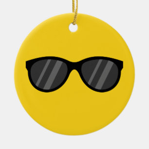 Décoration En Céramique Lunettes de soleil de dessin cool