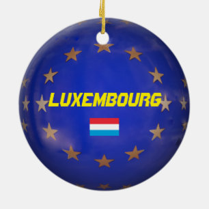 Décoration En Céramique Luxembourg E.U. Christmas Ornament