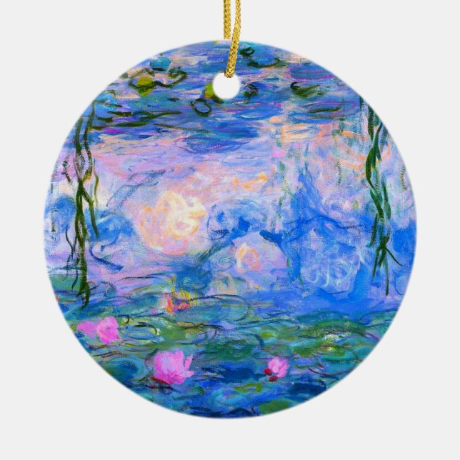 Décoration En Céramique Lys d'eau Claude Monet restaurés (Devant)