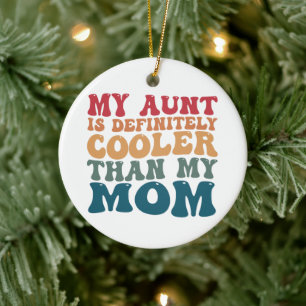 Décoration En Céramique Ma tante est certainement Glacière que ma mère