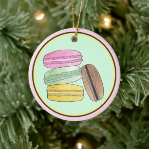 Décoration En Céramique Macaron French Pastry Cookies Macarons Pâtisserie