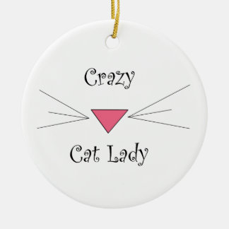 Décoration En Céramique Madame folle de chat