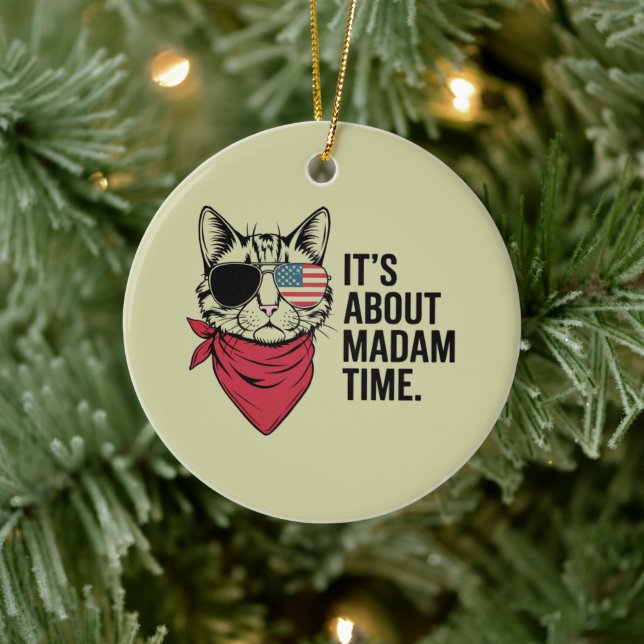 Décoration En Céramique Madame le Président du temps 2024 Rassemblement Ka (Arbre)