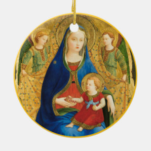 Décoration En Céramique Madonna and child