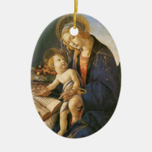 Décoration En Céramique Madonna del Libro Botticelli