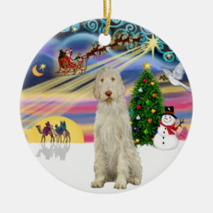 Décoration En Céramique Magie de Noël - Spinone Italiano 11