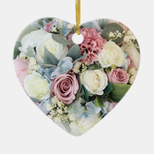 Décoration En Céramique Magnifique Bouquet Pastel