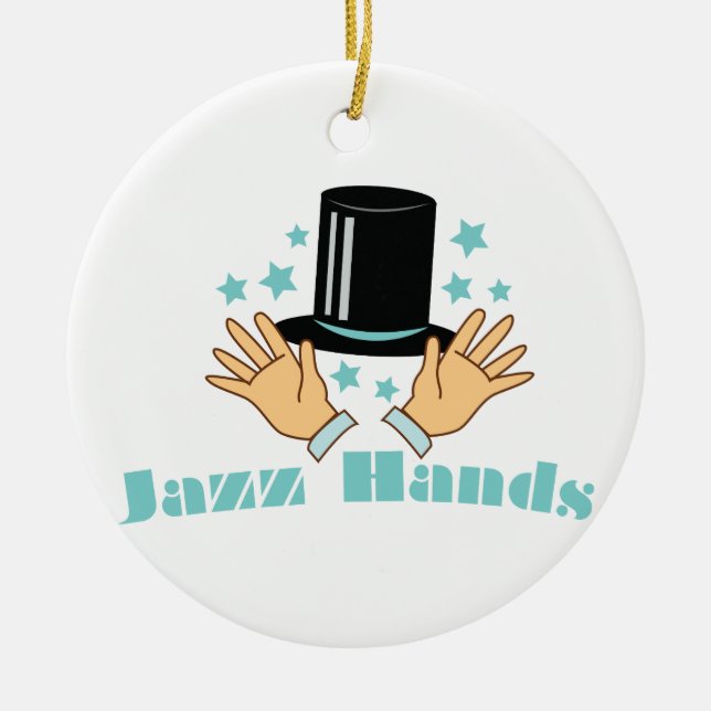 Décoration En Céramique Mains de jazz (Devant)