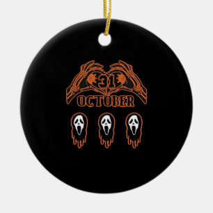 Décoration En Céramique Mains De Squelette Pour Halloween Classique