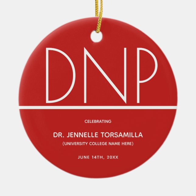 Décoration En Céramique Maintenir le diplôme DNP Graduation (Devant)