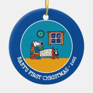 Décoration En Céramique Maisy Ready pour les pyjamas Bed Blue